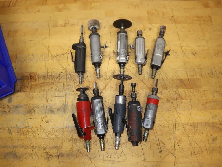 Assorted Pneumatic Die Grinders (10)- Auction Item