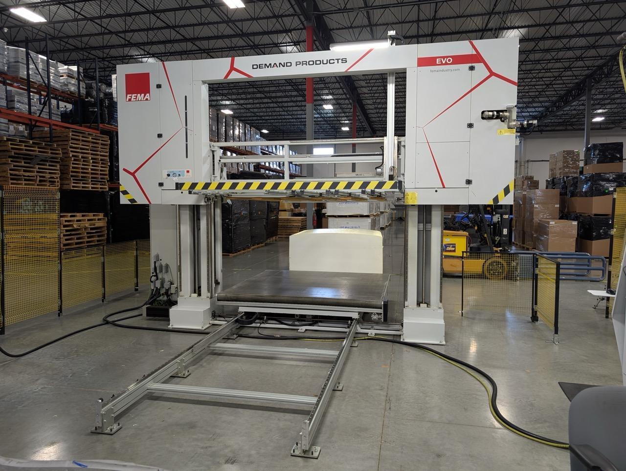 FEMA EVO 1.1 GIOTTO Horizontal Foam Cutting System, 2018 – Heavy-Duty Precision Block Cutter
