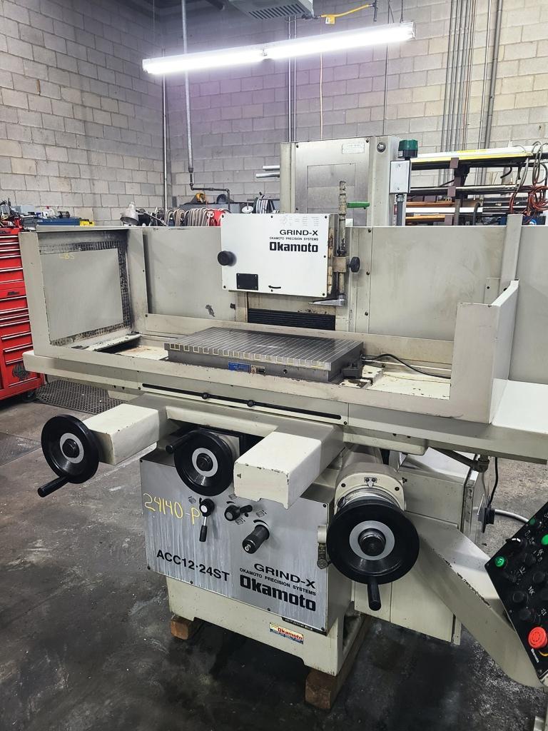 12" X 24" OKAMOTO ACC-1224ST 3-AXIS HYDRAULIC SURFACE GRINDER