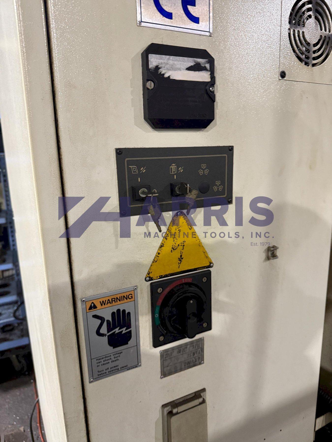 4.1" Johnford CNC Table Type Horizontal Boring Mill, Model BMC-110, 78" X, 70" Y, 63" Z, 21" W, 60 ATC, Fanuc, 2009