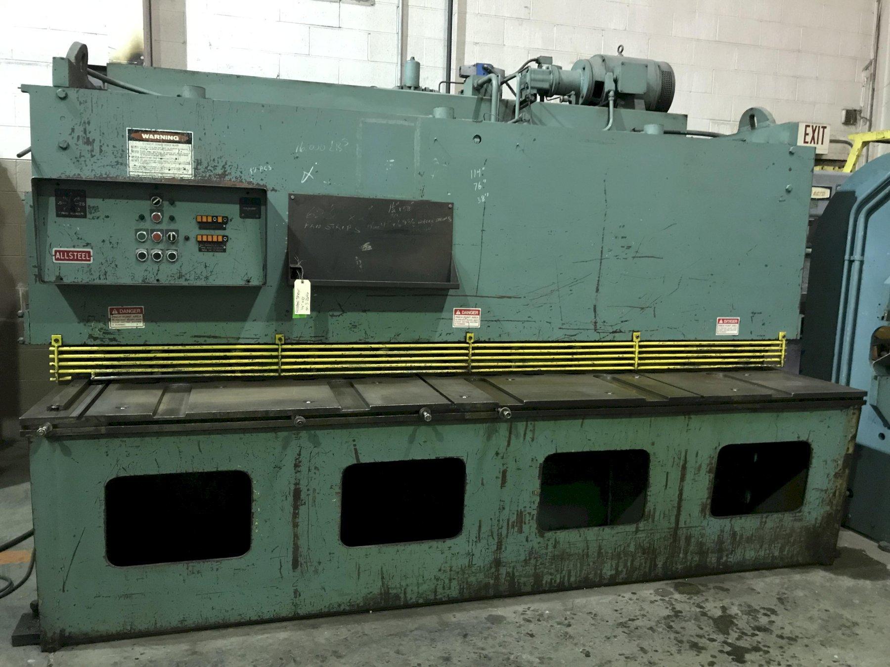 1/4" X 10' ALLSTEEL HYDRAULIC SHEAR