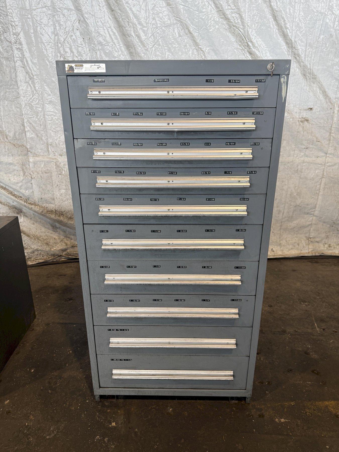 10 DRAWER STANLEY VIDMAR CABINET. STOCK #0538126