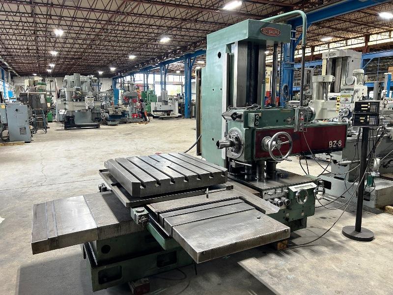 3" TOSHIBA MODEL BZ 8 TABLE TYPE HORIZONTAL BORING MILL