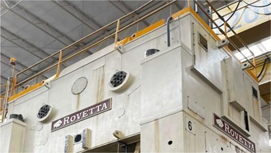 700 Ton Rovetta Straight Side Double Crank Press