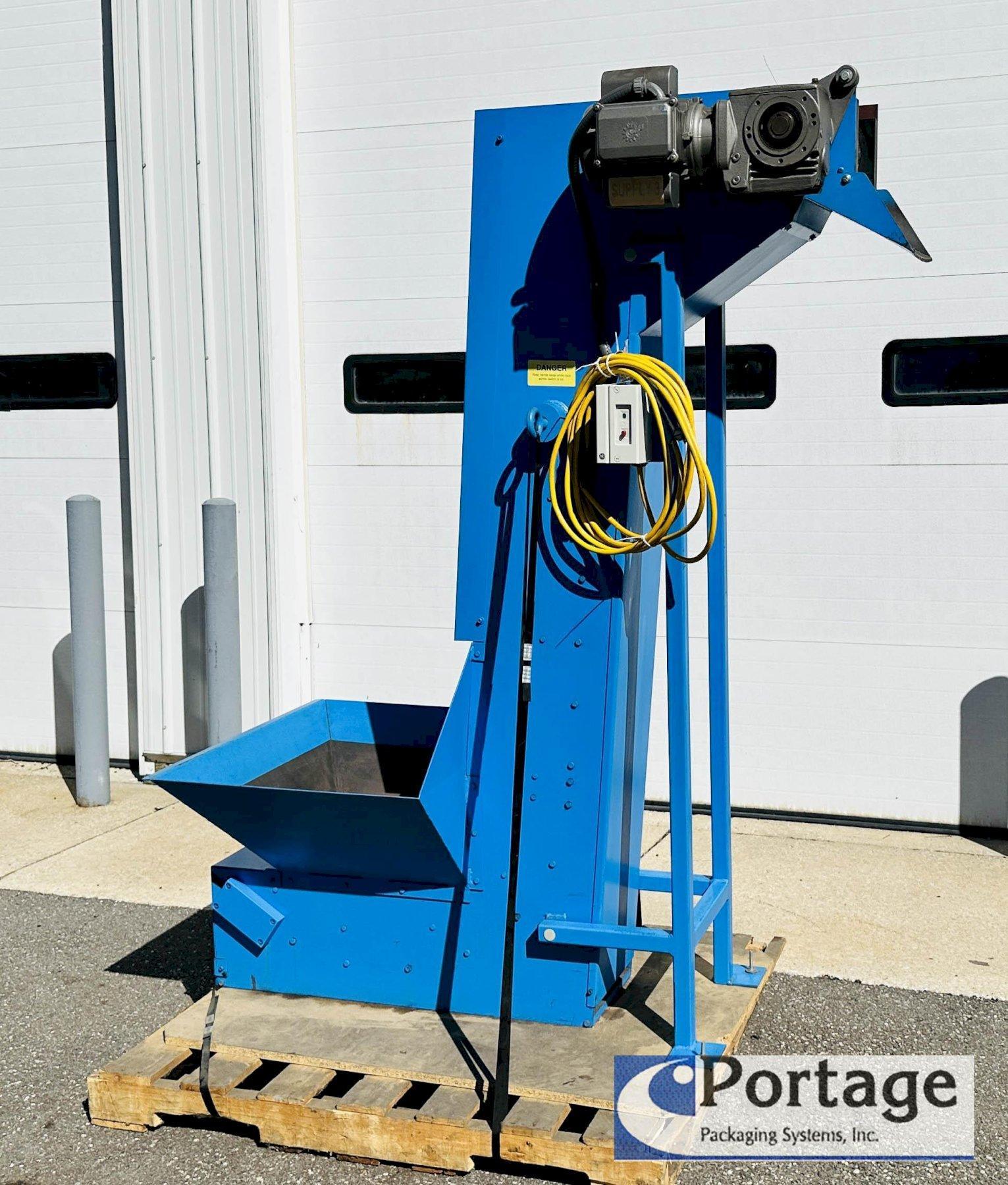 Goessling 90° Up / Elevating / Z Conveyor  |  Screw / Bolt / Material Conveyor