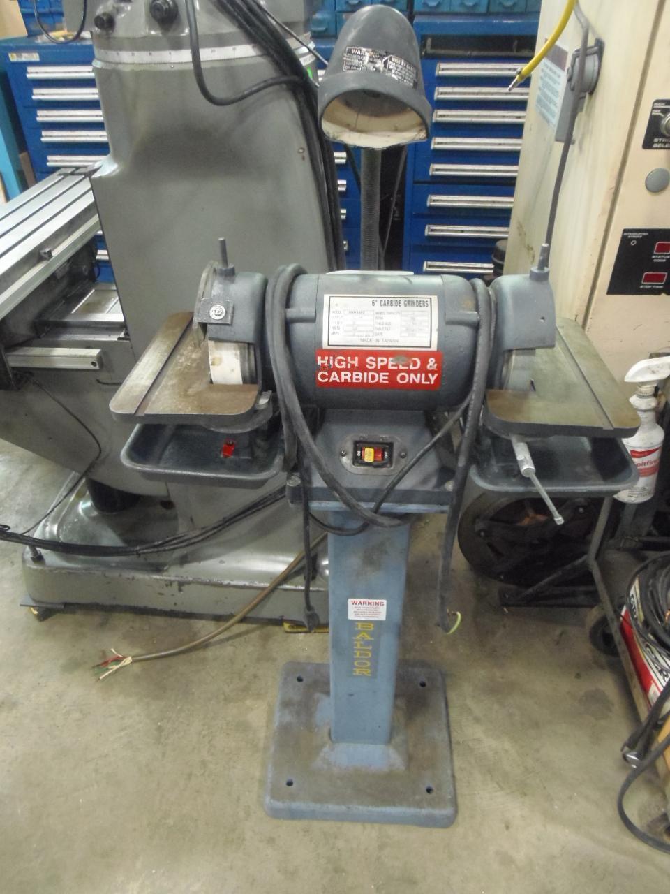 6" BALDOR CARBIDE GRINDER, PEDESTAL, 2000