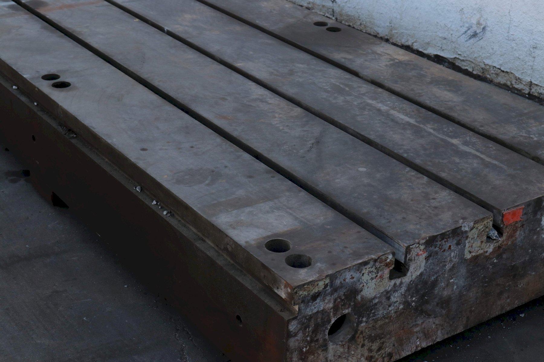 144' X 48' WIDE X 12-1/2' THICK T SLOTTED FLOOR PLATE; STOCK #73253