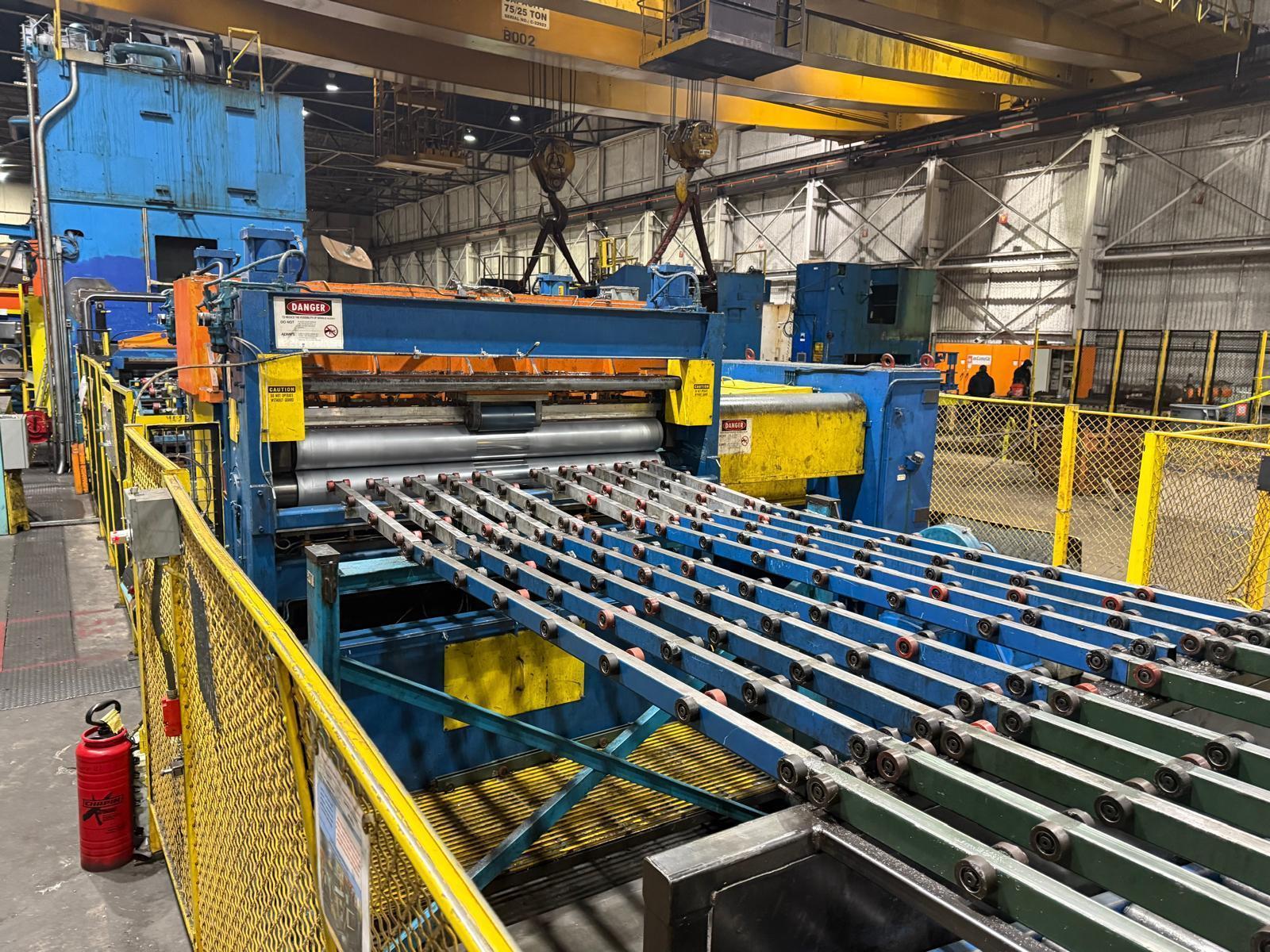 72" Wide x 75,000 Lbs x .100" Automatic Feed (AFCO) 120" Stacker