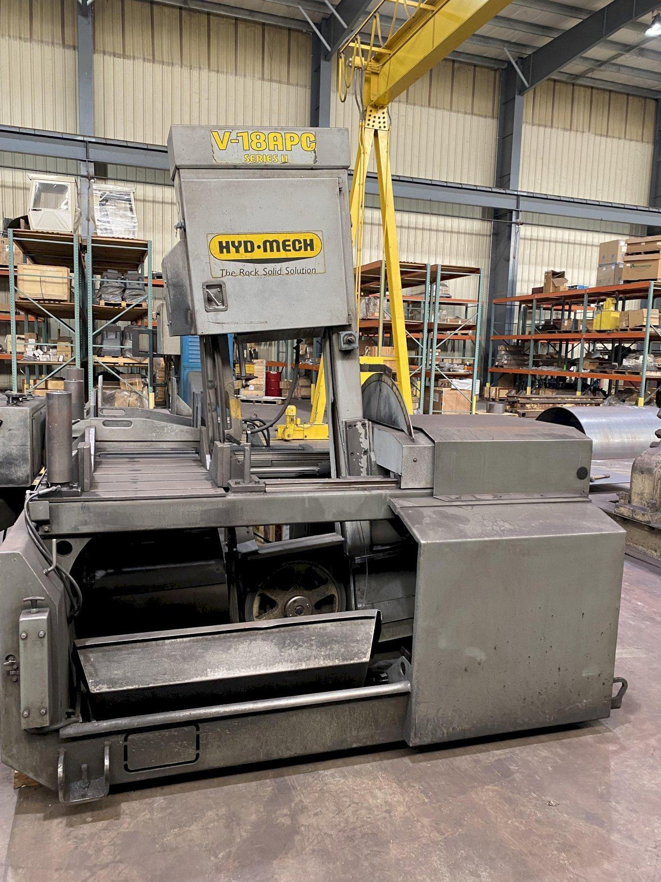 HYD-MECH 18" X 29" MODEL V-18APC AUTOMATIC VERTICAL TILT FRAME BANDSAW