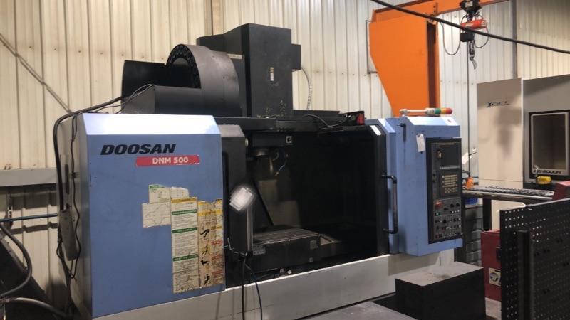 1 - PREOWNED DOOSAN VERTICAL MACHINING CENTER, MODEL #: DNM500, S/N: MV0010-001225