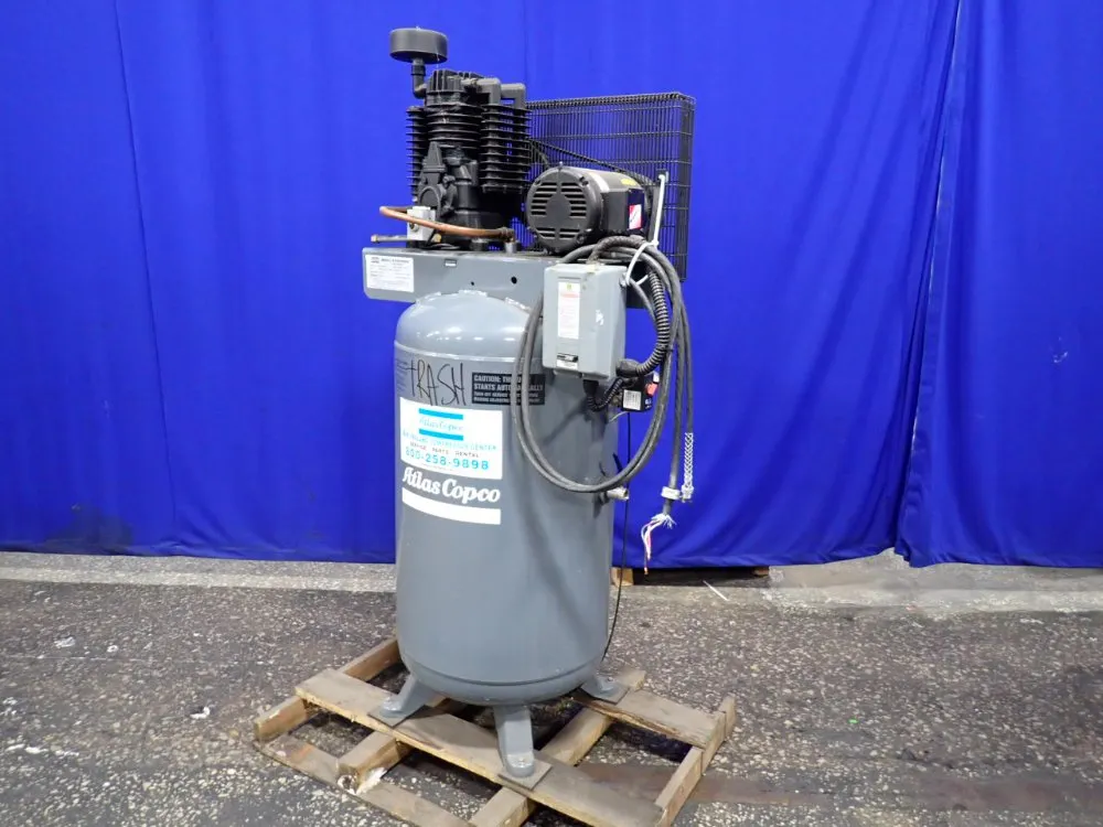 ATLAS COPCO 80 GAL AIR COMPRESSOR  -  KT5PV8034