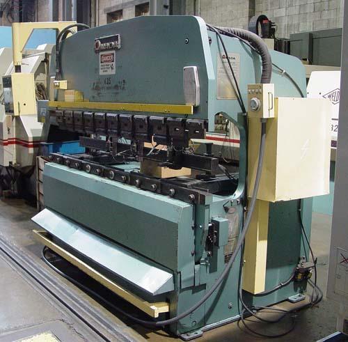 88 TON X 8' AMADA CNC Hydraulic Press Brake, NC9-EX Control, 2-Axis Backgauge, 96" Over All, 80.8" Between Housings, 15.75" Throat, 10.64" Shut Height, 4" Stroke, New 1985.