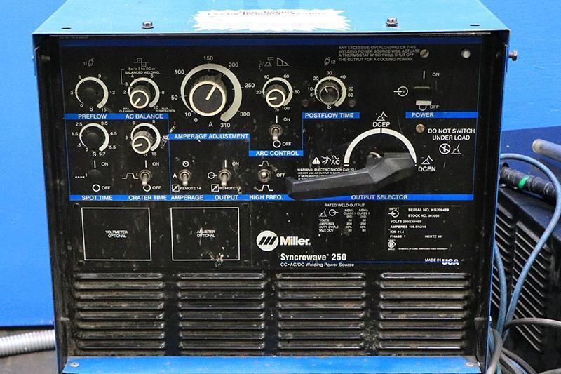 MILLER CONSTANT CURRENT AC/DC WELDING POWER SOURCE, MODEL: SYNCHROWAVE 250