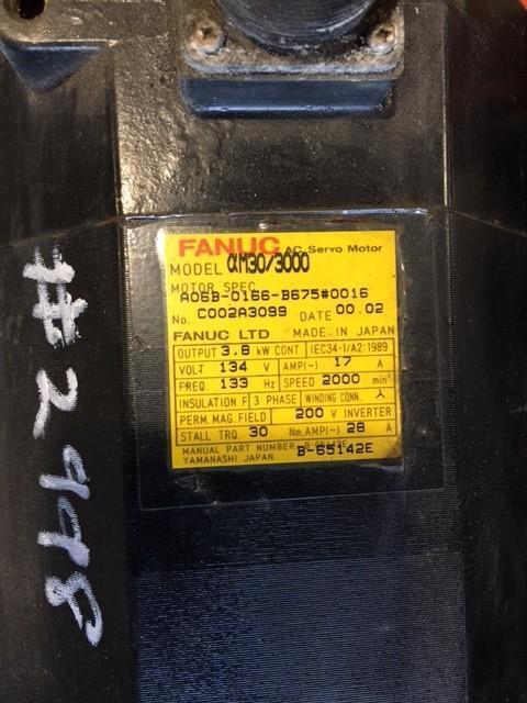 FANUC AC SERVO MOTOR STOCK #2998