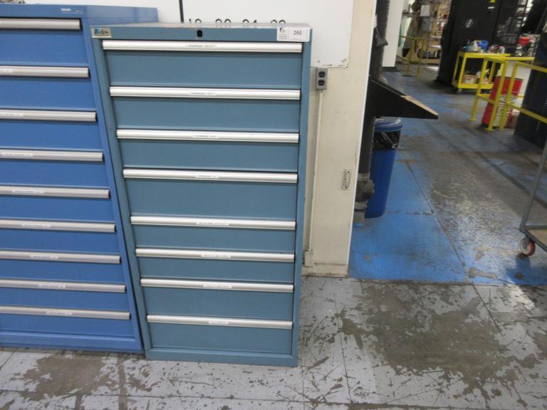 Lista Cabinet with 8 Drawers and Contents Wiedemann C3000 Turret Punch Strippers and Die Holders- Auction Item