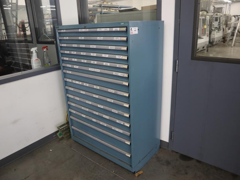 Lista HD Tool Cabinet LOADED with Perishable Cutting Tools, (14) Drawers- Auction Item