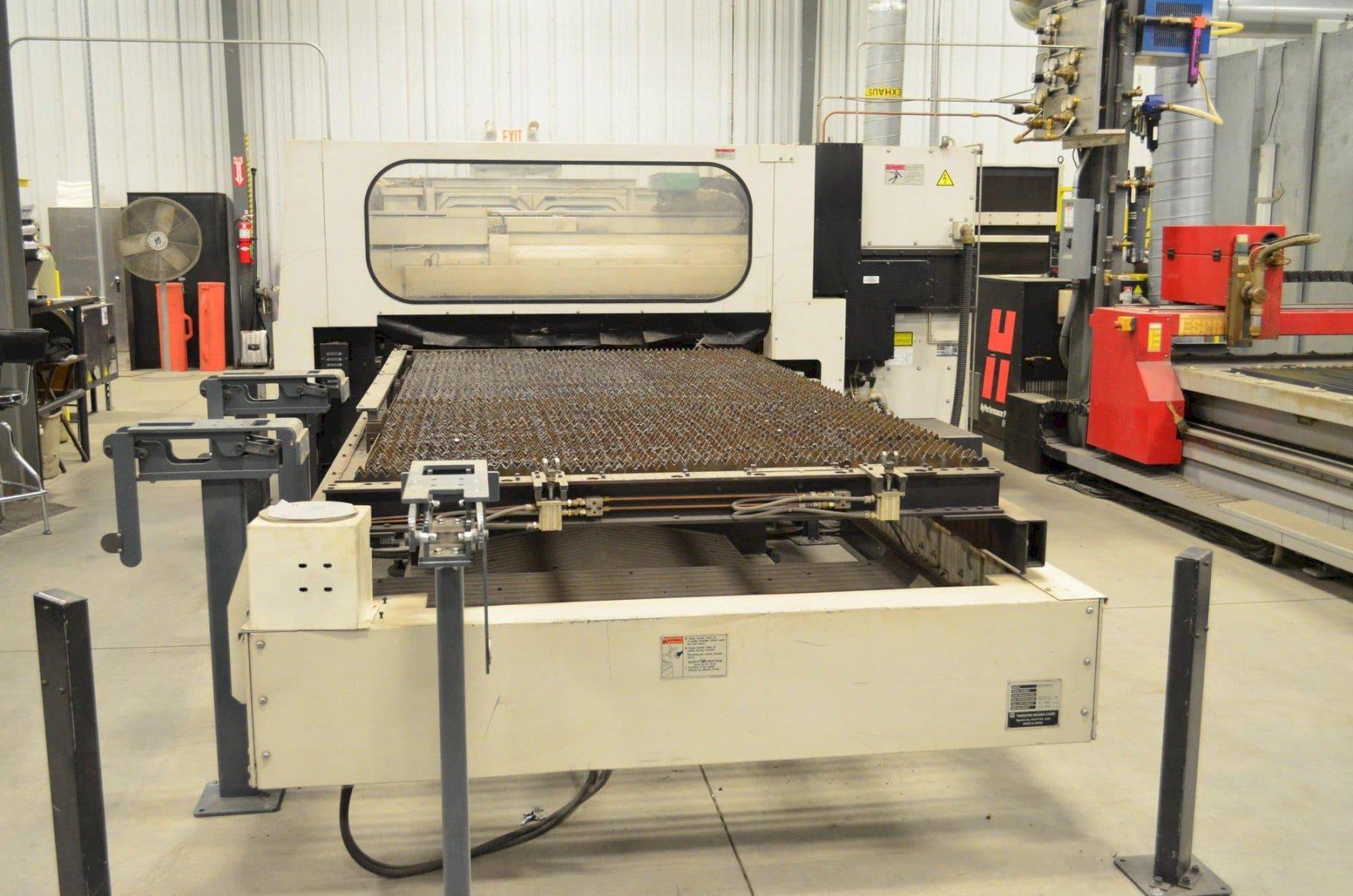 4000 Watt Mazak Hypergear 510 CO2 Laser, 2006 – 5’x10′ Table