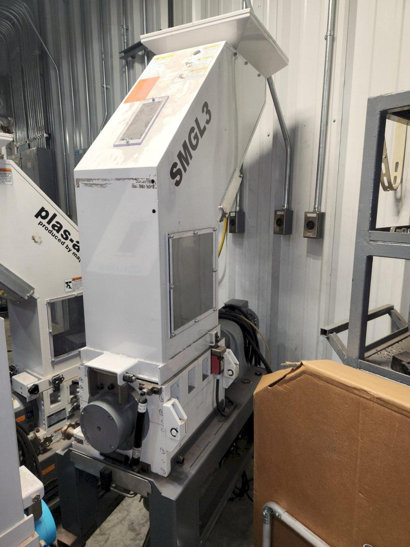 Matsui Used SMGL3-G1-3/4U Low Speed Granulator, 2 HP, 14" x 10", 460V, yr. 2021