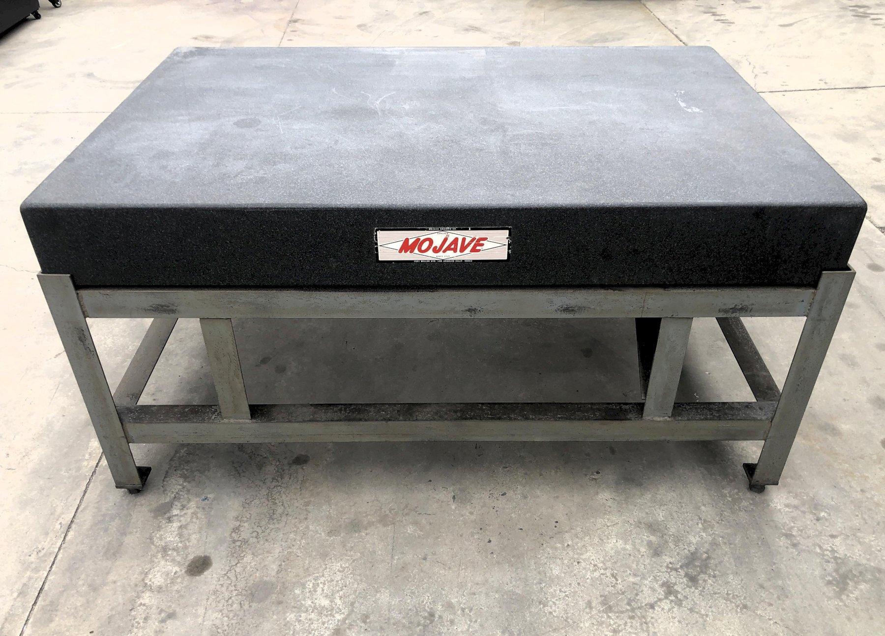 Mojave Grade A Granite Surface Plate 48x72x8-AO with Table Stand 75x50x36