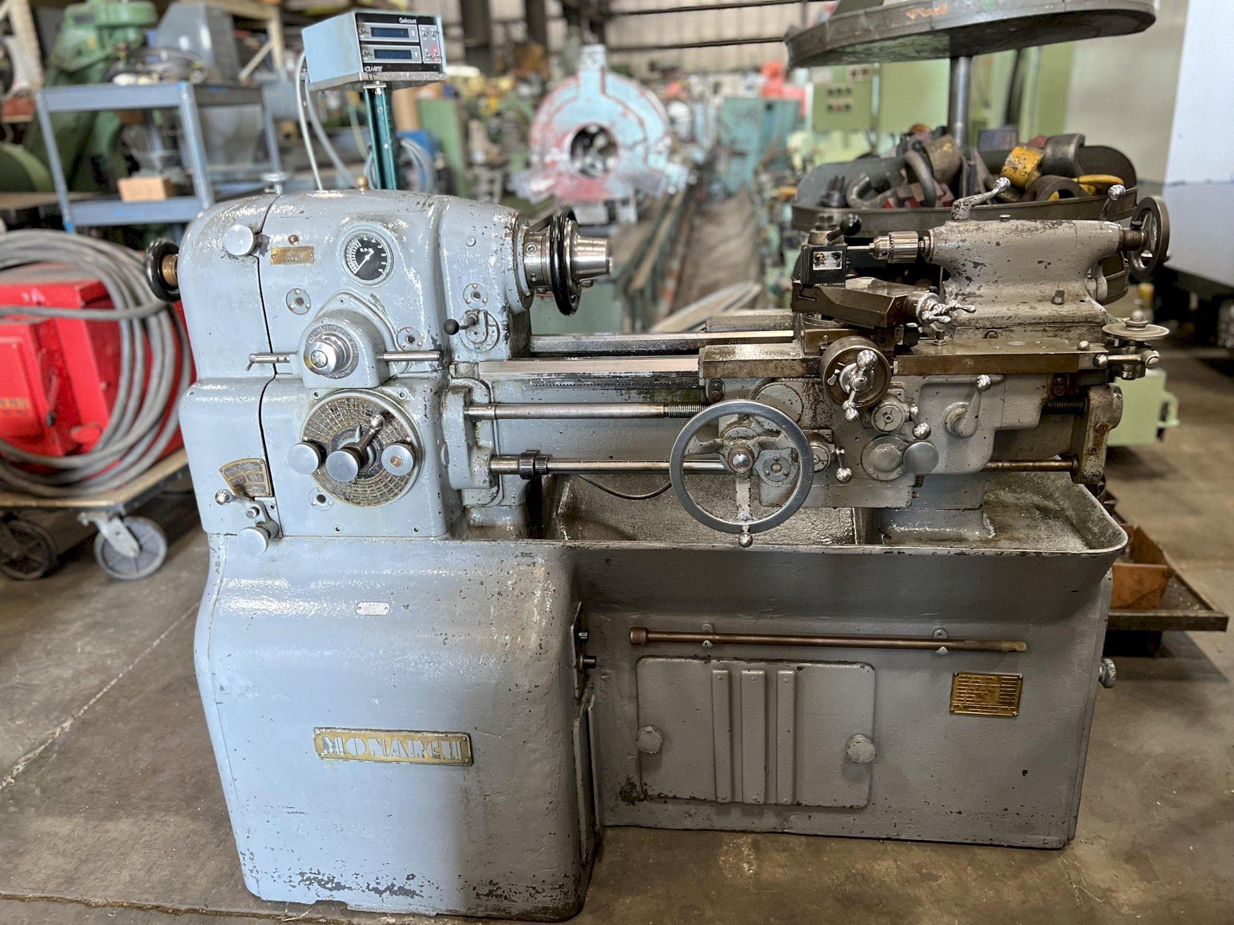 10" x 20" MONARCH ENGINE LATHE MODEL EE, TAILSTOCK, DRO