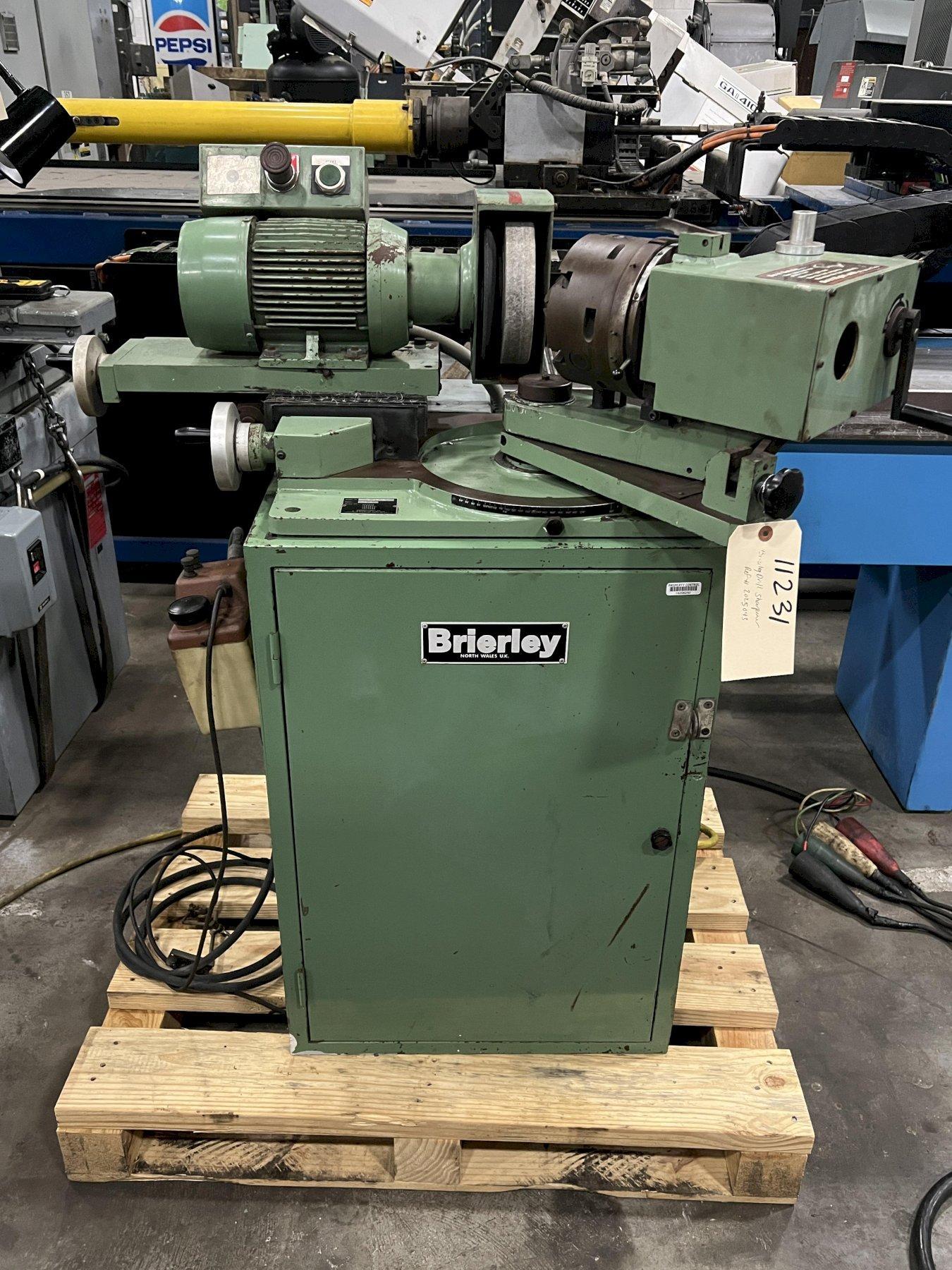BRIERLEY DRILL GRINDING MACHINE, MODEL ZB50, 1/8" TO 2" CAP.
