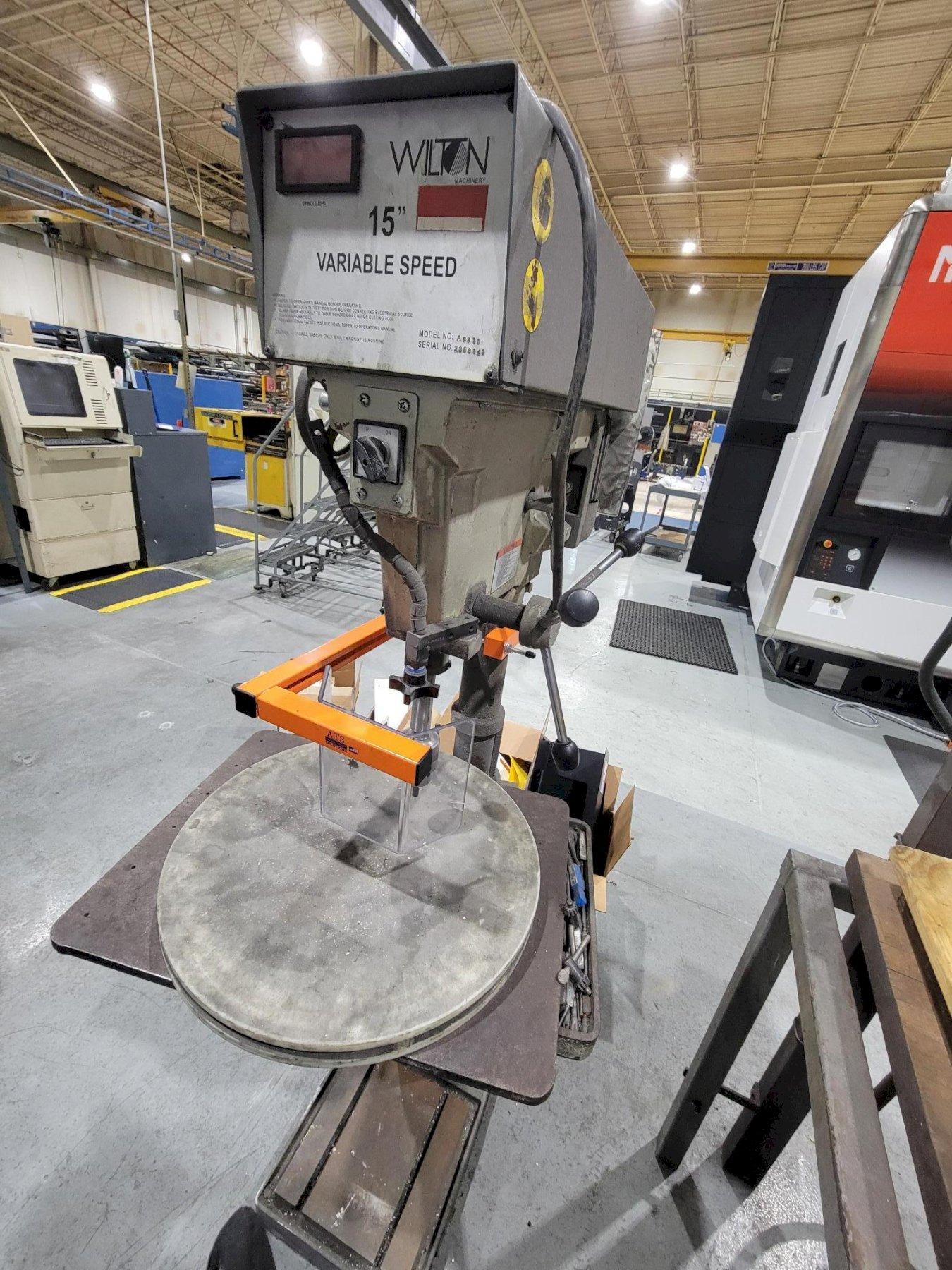 15" WILTON MODEL #A5816 VARIABLE SPEED SINGLE SPINDLE DRILL PRESS : YOBRO 26292