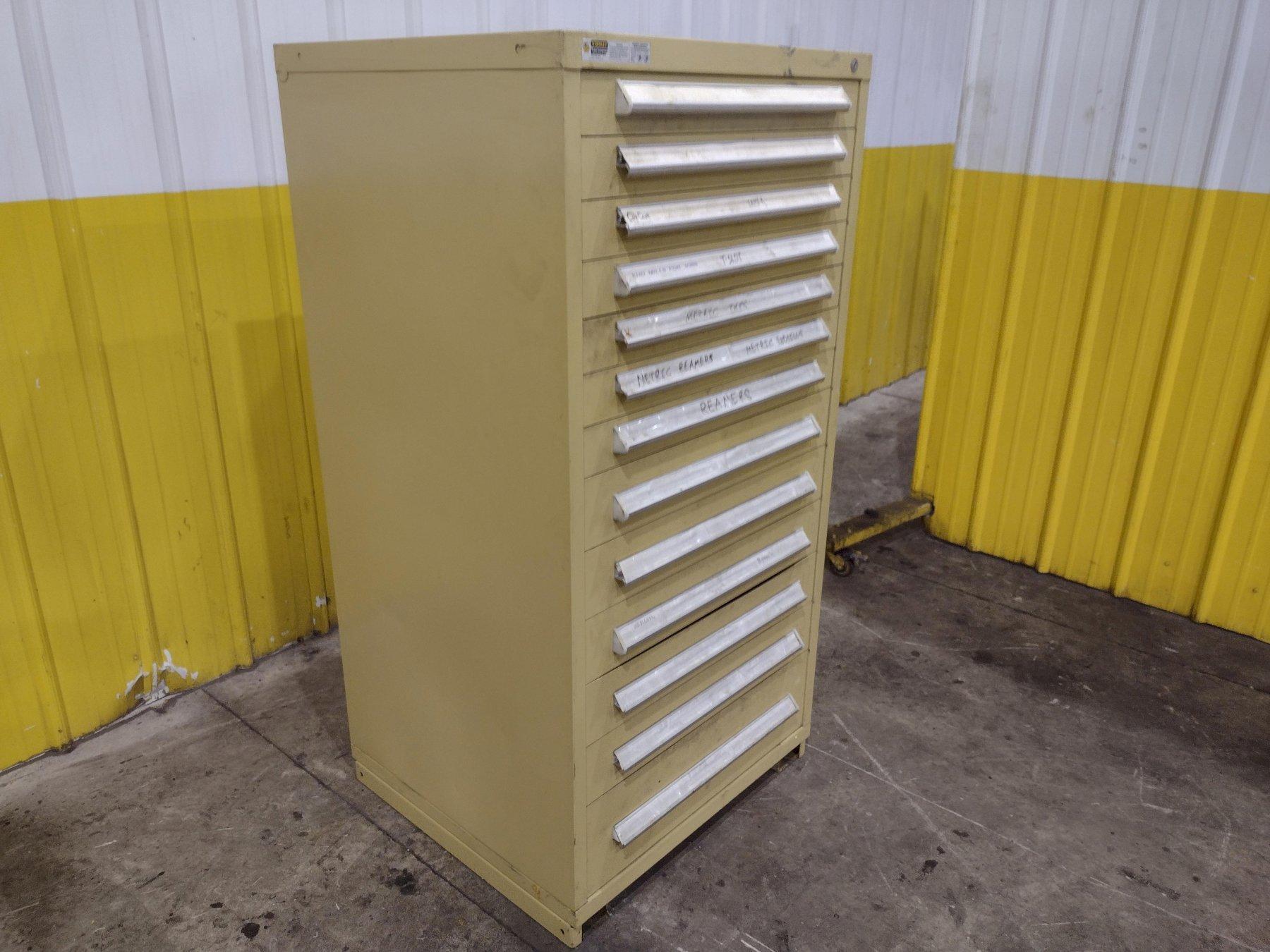13 DRAWER STANLEY VIDMAR PARTS CABINET 30" X 27.5"X 60" : YOBRO 25551