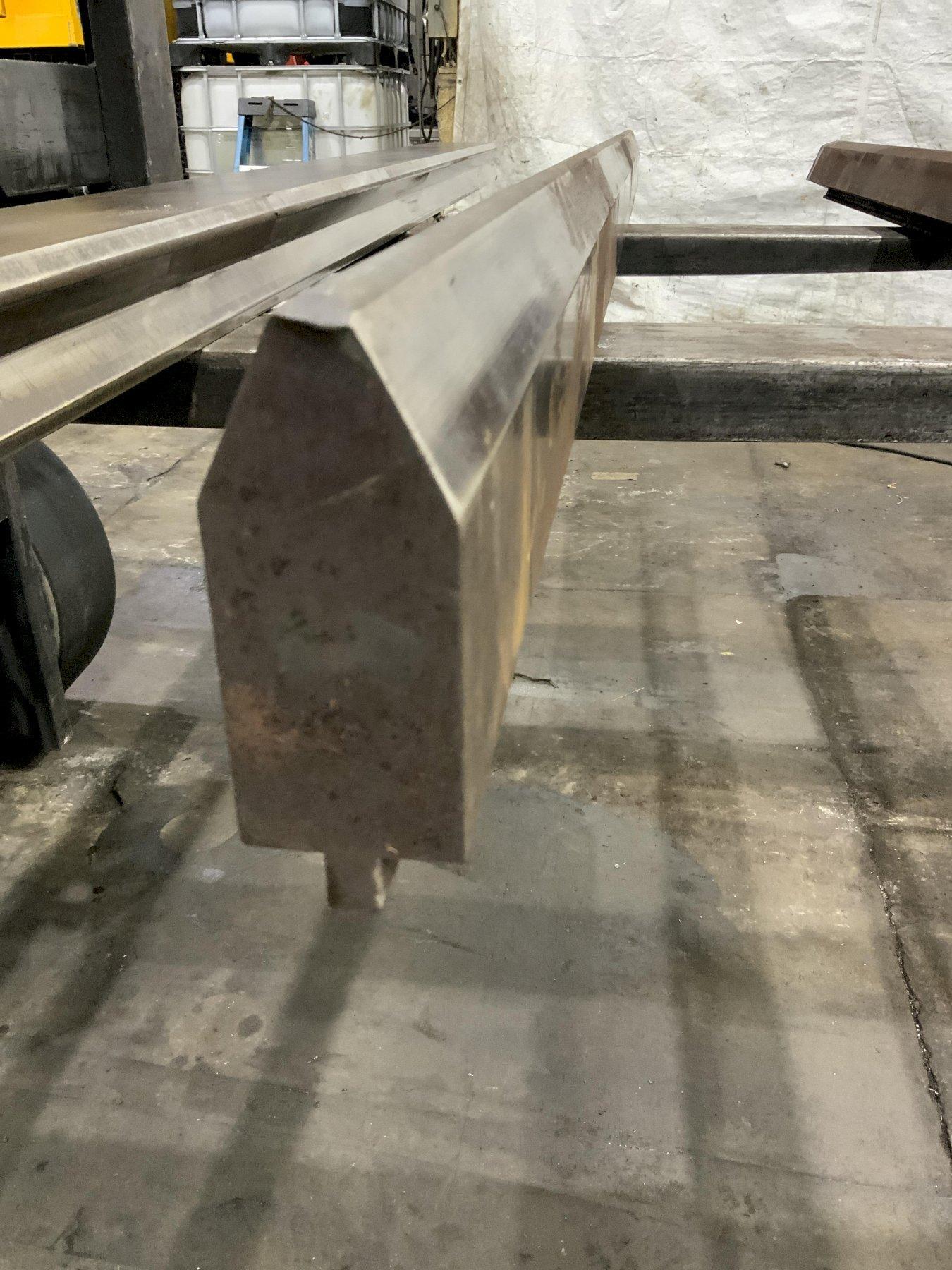 96" X 2" 90 DEGREE MALE PRESS BRAKE DIE: STOCK # 73077