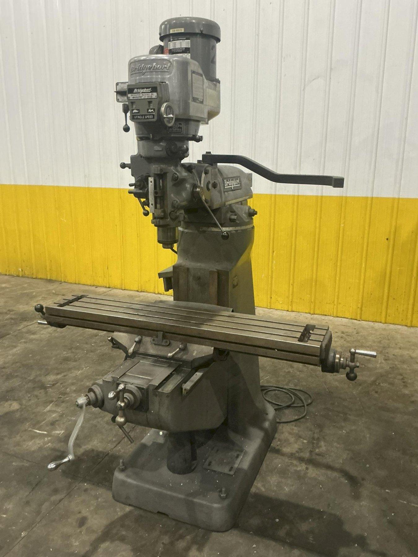 2 HP BRIDGEPORT SERIES I VERTICAL RAM TYPE KNEE MILL: YOBRO #26187