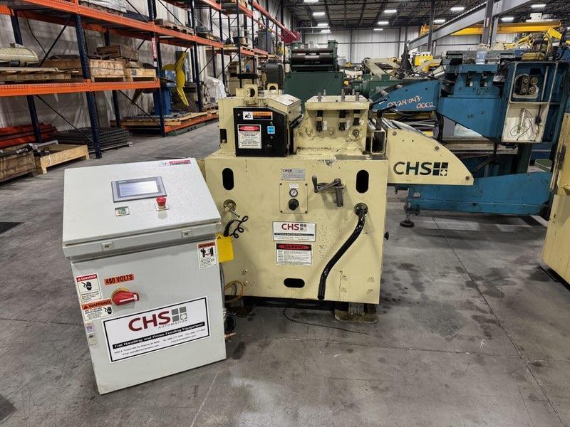 NIDEC-CHS Servo Roll Feed Straightener Combination 24" Wide x .110"