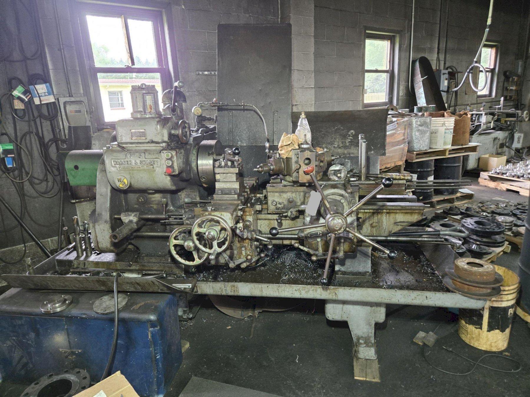 WARNER & SWASEY NO. 5 MODEL M-1740 TURRET LATHE. STOCK # 0992525.
