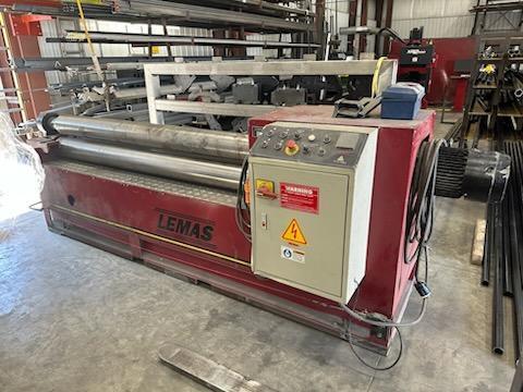 (1) PREOWNED LEMAS HYDRAULIC 3-ROLL INITIAL-PINCH PLATE BENDING ROLL, MODEL #: TR 180/6, S/N: 3191450