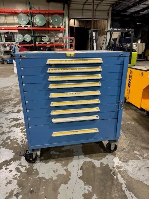 1 - PREOWNED LYON 9-DRAWER ROLLING CABINET