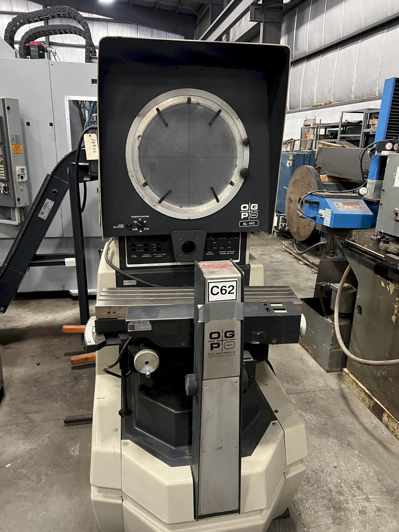14" OGP OPTICAL COMPARATOR, COUNTOUR PROJECTOR MODEL XL14C,