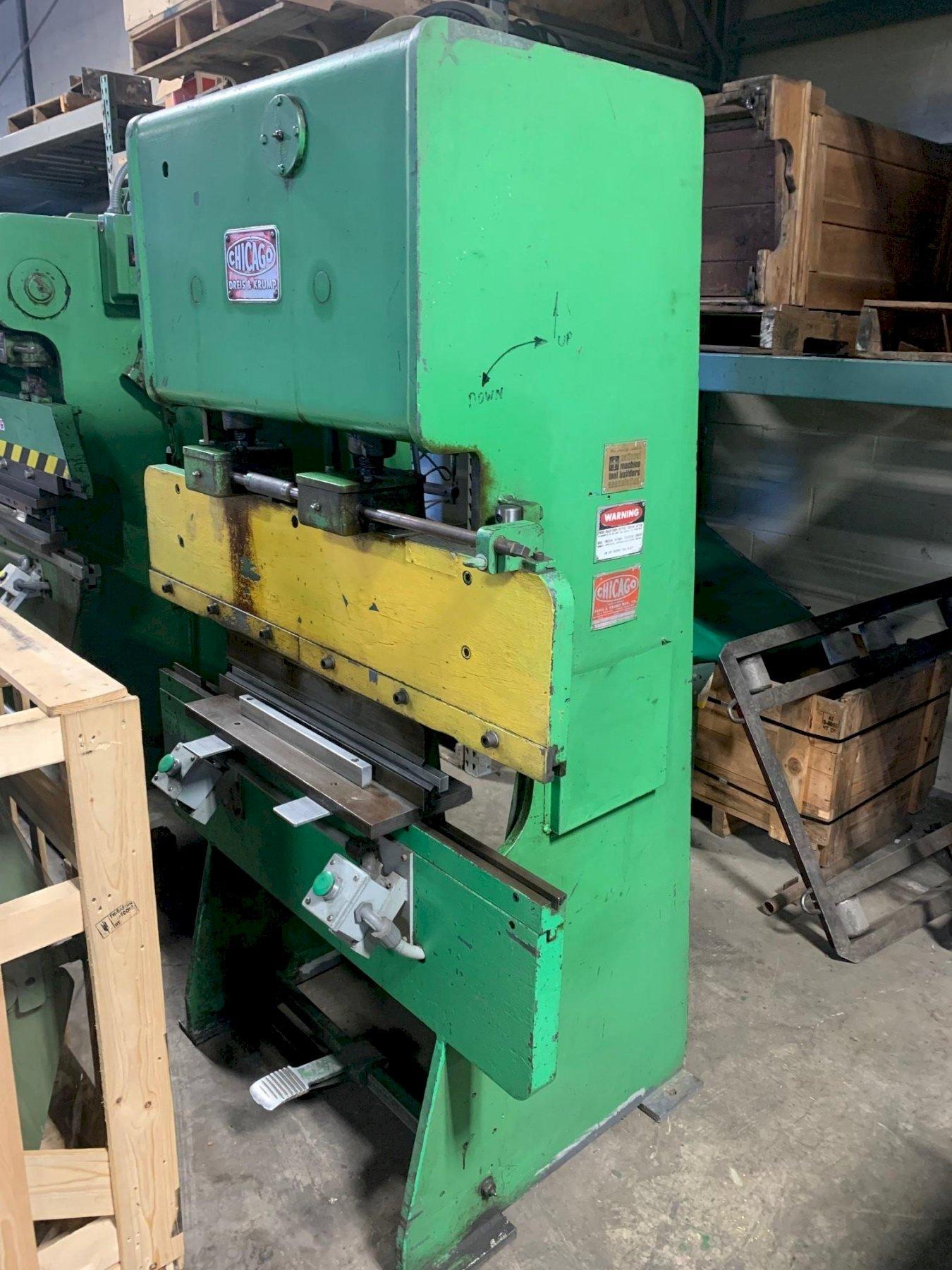15 Ton x 4 ft, Chicago Mechanical Press Brake Model 135