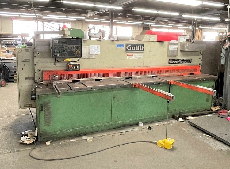 .250" x 10' Guifil GHE-630 Hydraulic Power Squaring Shear