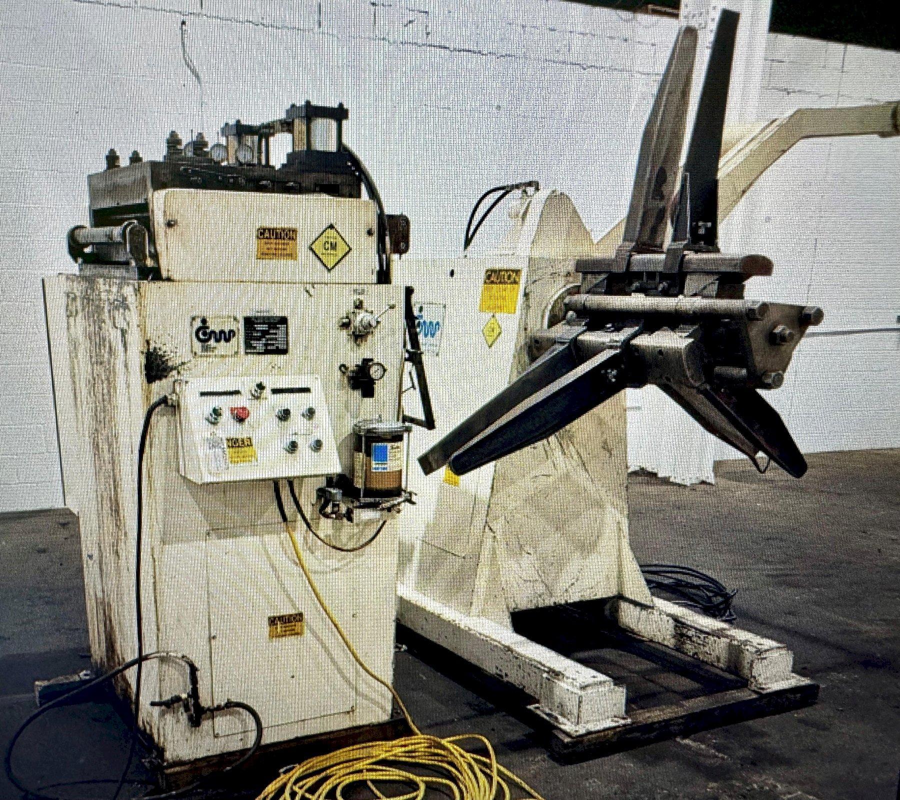 15,000 lbs. x 24" CWP Coil Reel and CWP Powered Straightener