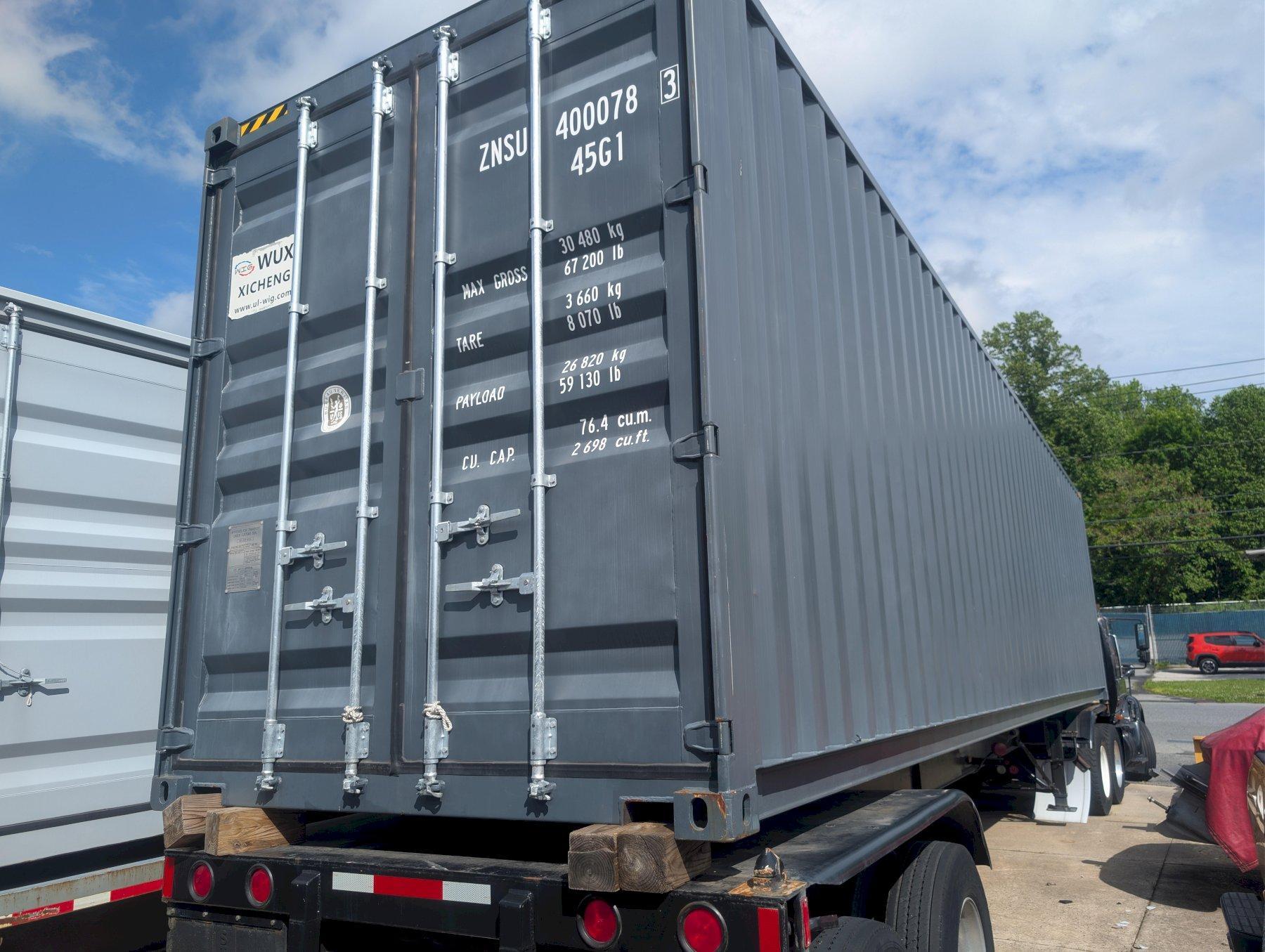 40' High Cube Shipping Container One-Trip ISO Storage Container 9'6