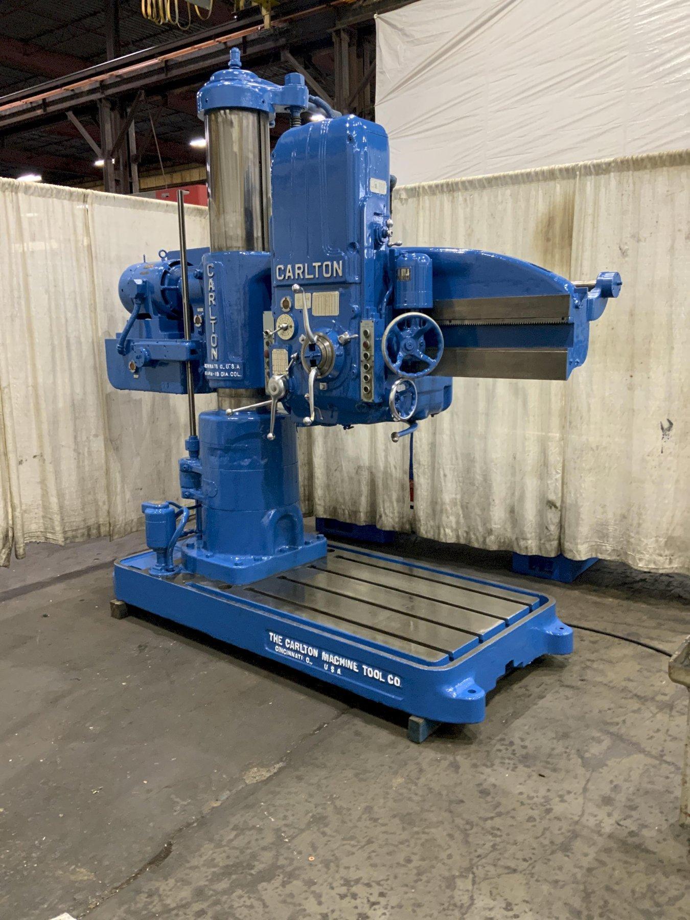 4' X 13 CARLTON RADIAL ARM DRILL: STOCK #81445