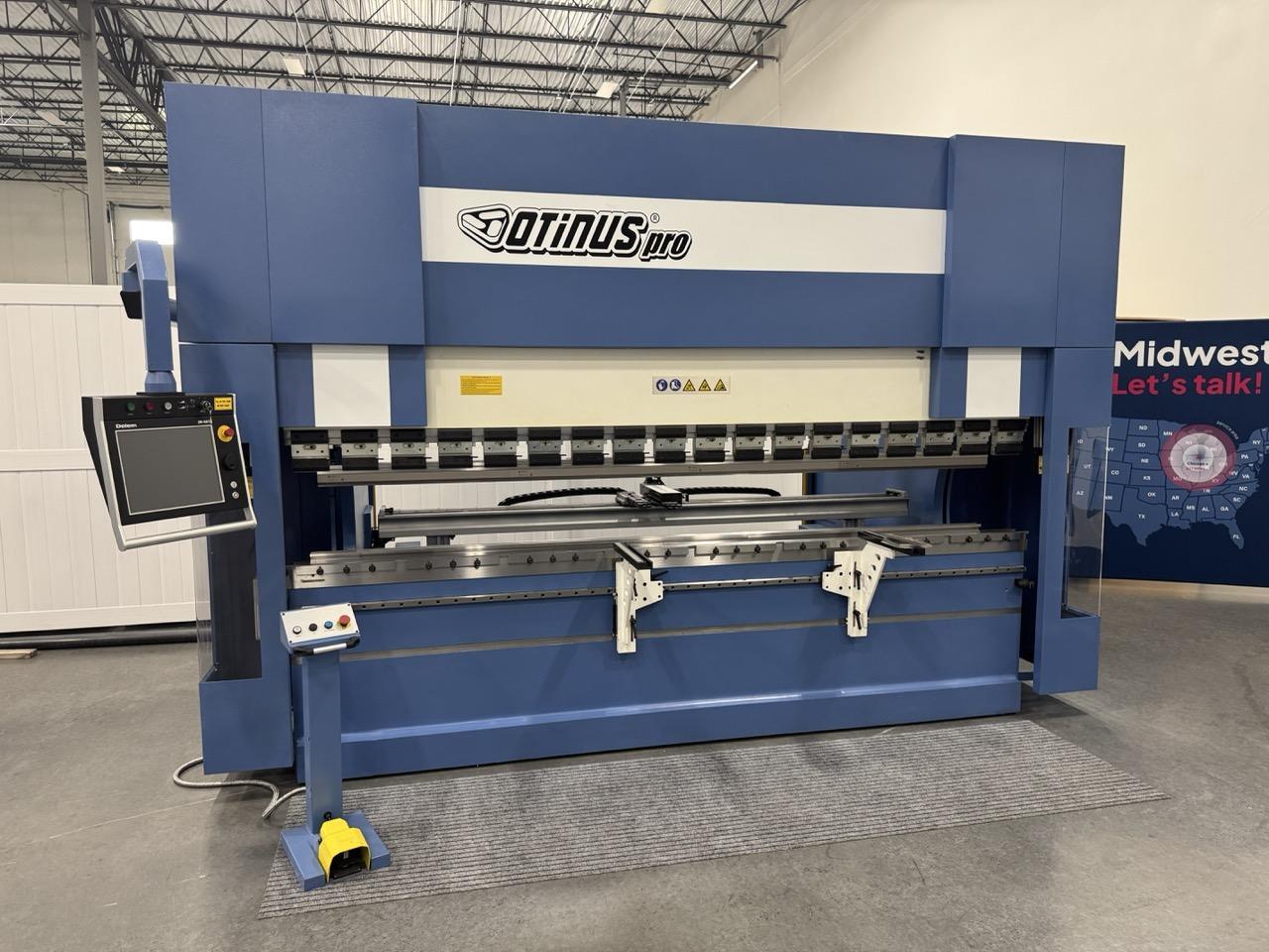 242 Ton x 12′ Otinus PRO PBO-3722-DA66 Hydraulic Press Brake, 2023 – Brand New, Delem DA-66T Control, In Stock, Install & Training Included!