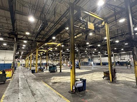 3 TON X 14' WIDE X 130' LONG MPH/BUDGIT OVERHEAD FREE STANDING BRIDGE CRANE