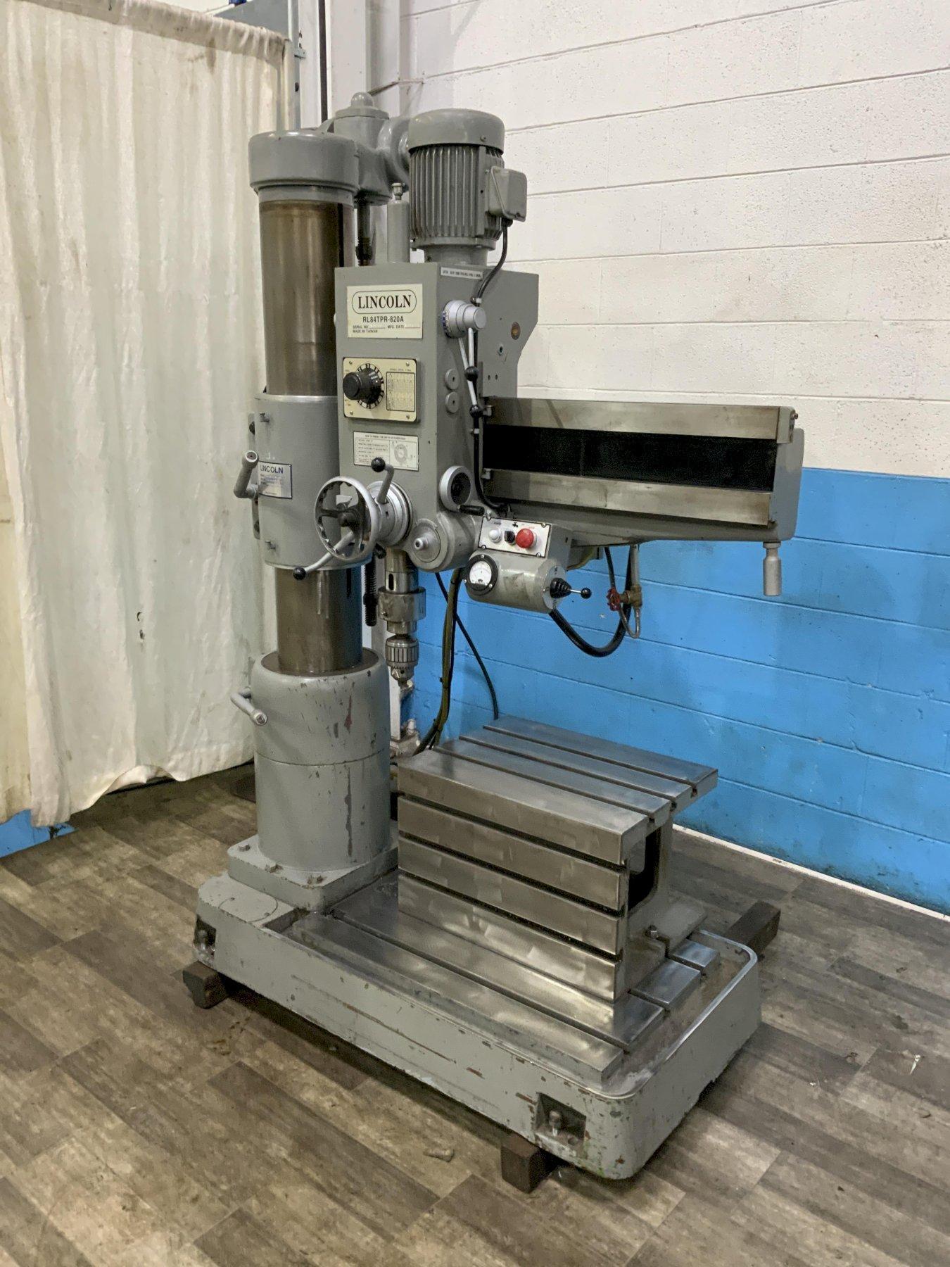 8"X 36" LINCOLN MODEL 820A RADIAL ARM DRILL: STOCK #80957