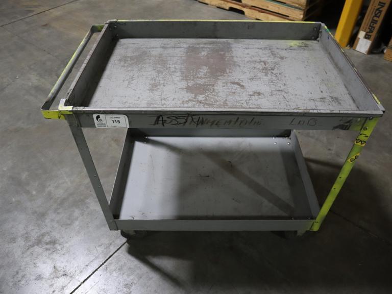 Metal Shop Cart 40"x25"x32"- Auction Item