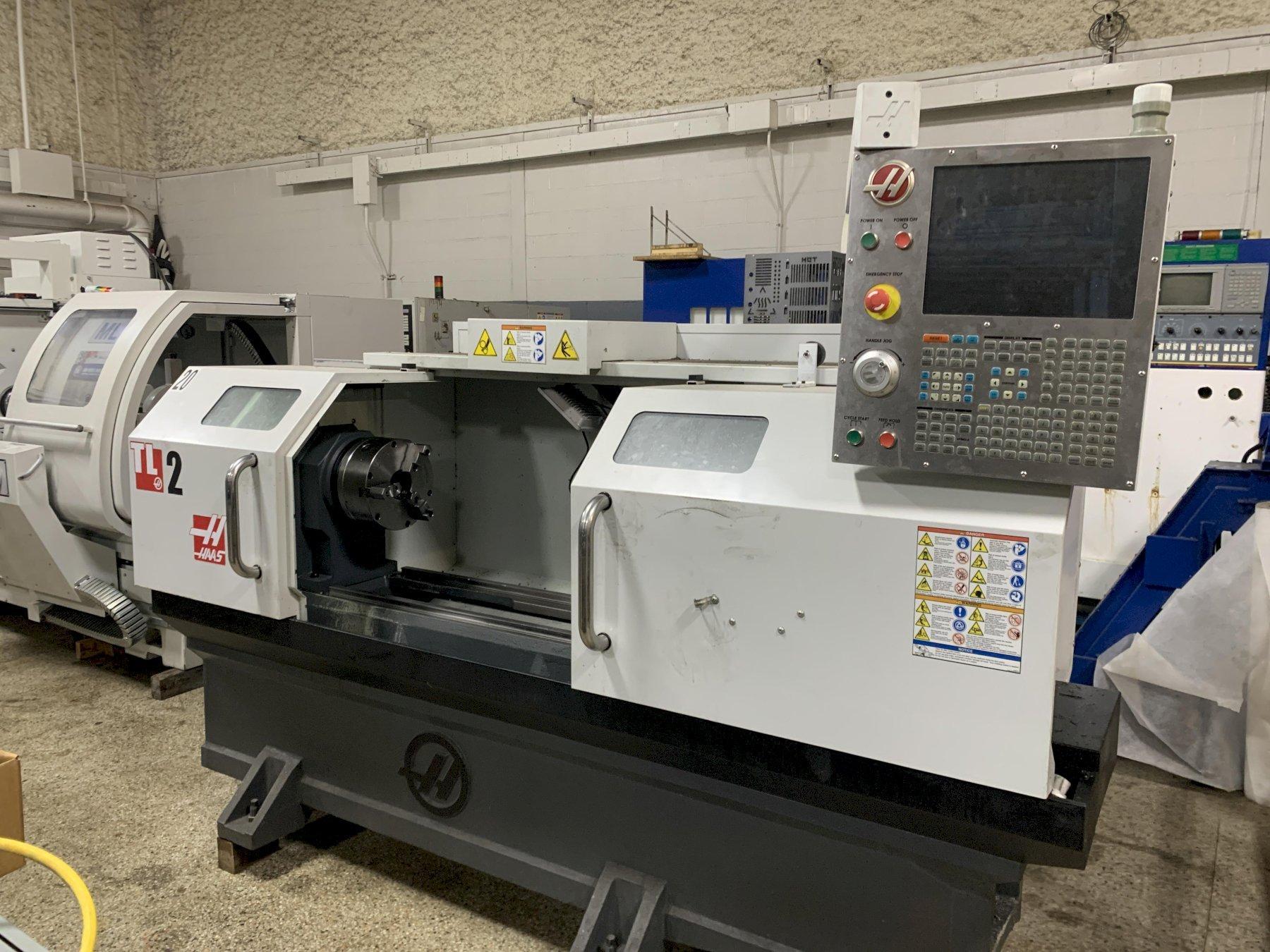 Haas Model TL2 CNC Flat Bed Lathe, S/N 3101663, New 2015.