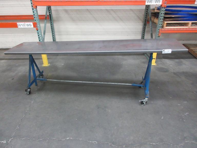 Adjustable Height Portable Steel Cart- Auction Item