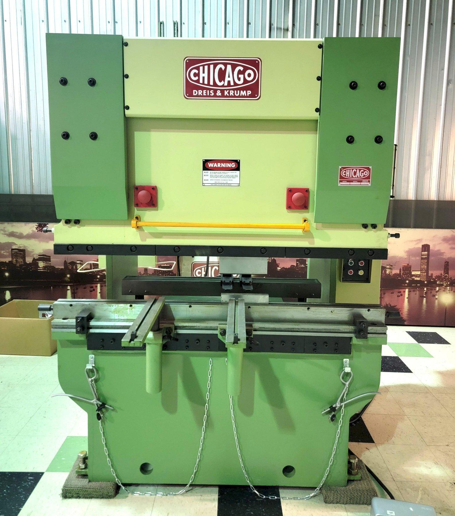 40 Ton x 5 ft. New Chicago Hydraulic Press Brake, Model HPB-4015