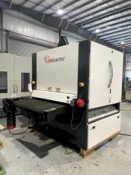 52" TIMESAVER 4121-25-00 DUAL HEAD METAL WET BELT SANDER