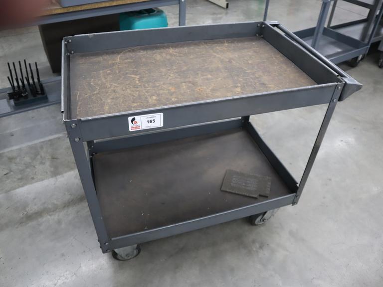 Metal Tool Cart 40" x 25" x 33", 2 Shelves- Auction Item
