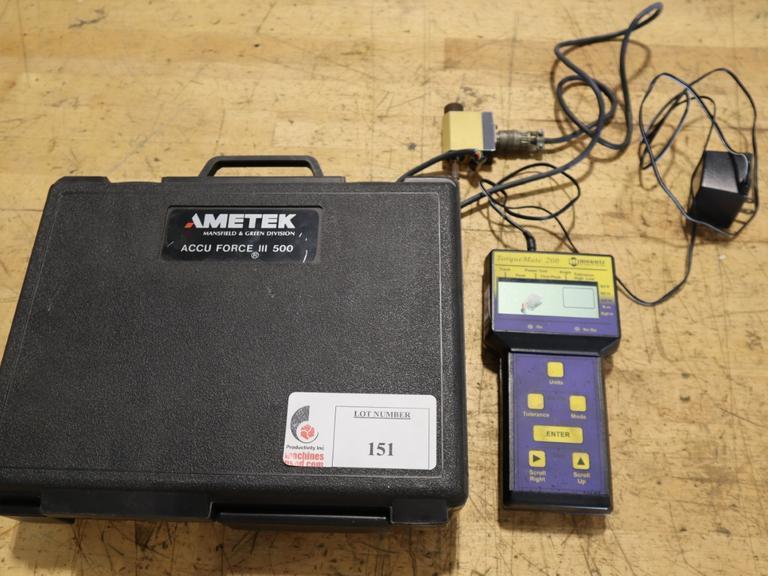 Torque Mate 200 Digital Torque Tester w Power Cord, Case- Auction Item