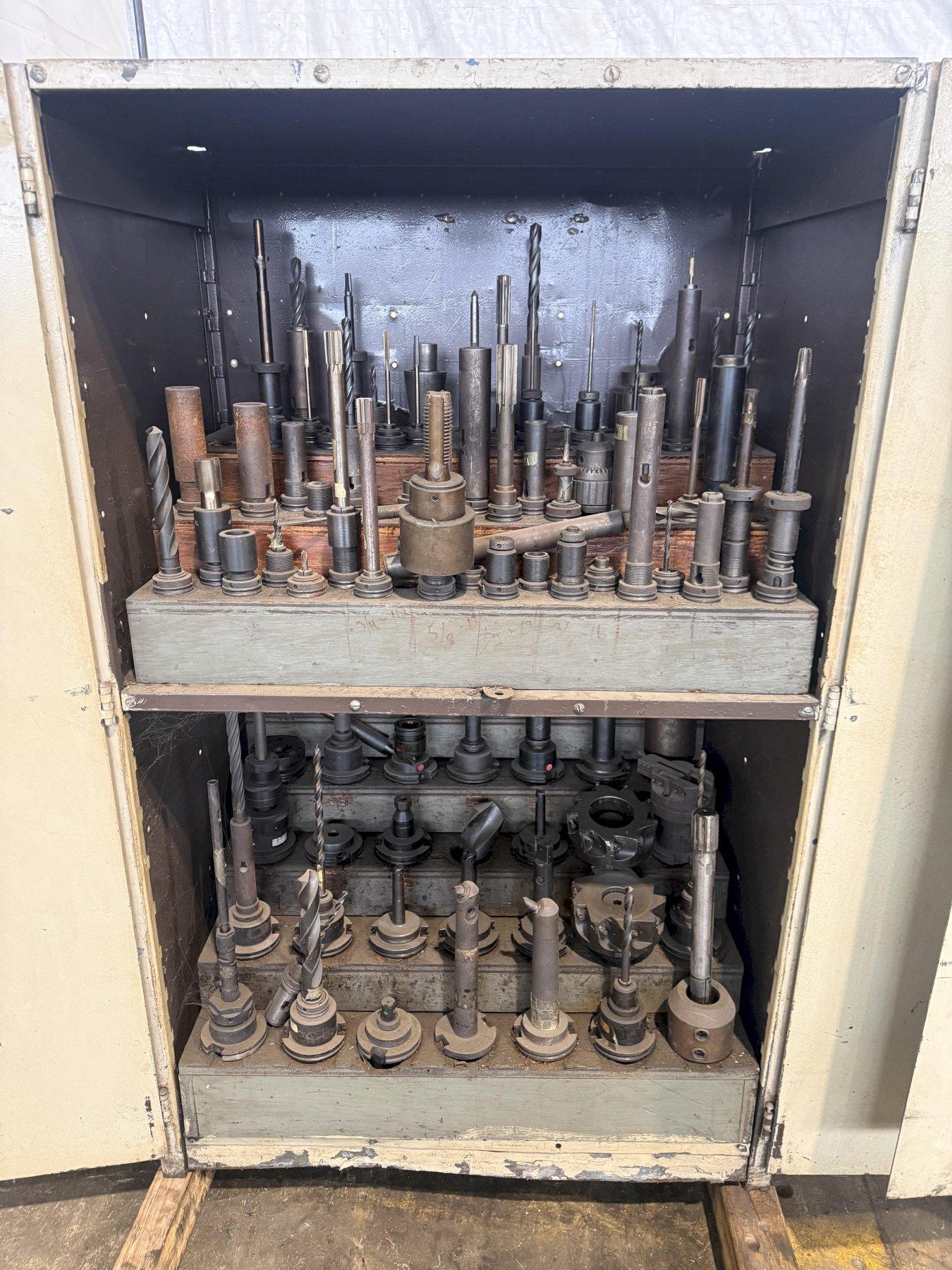 CAT 50 TOOLING W/ CABINET INCLUDED. STOCK # 0325326